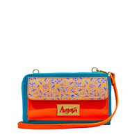 Carter Ammia Mujer in Cuero SCARAMANZIA TURCHESE E ARANCIO - SCARAMANZIA TURCHESE E ARANCIO